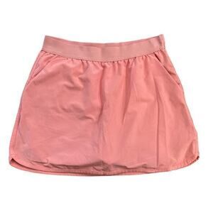 Slazenger Juniors Golf Skort XS Orange Elastic Waistband Built-in Shorts